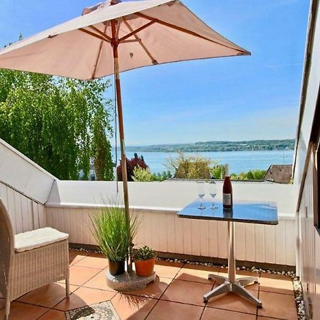 Ferienwohnung mit Seeblick und Dachterrasse in Überlingen Exterior foto
